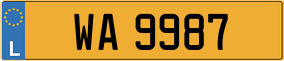 Trailer License Plate